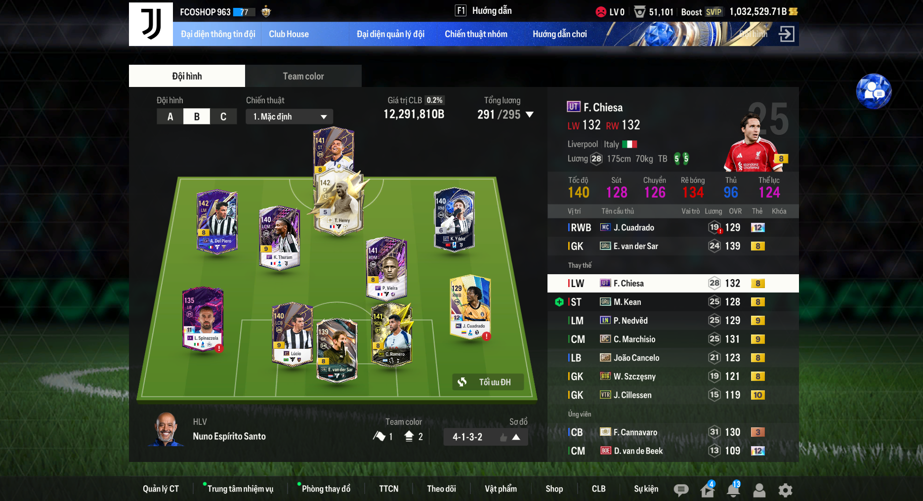 Team Juventus 12tr tỷ dư 1tr tỷ Bp - Ảnh 2