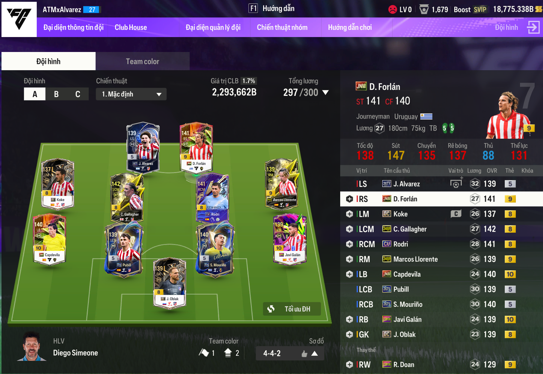 Team Atletico lỏ